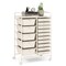 Rolling Storage Cart 15 Drawer Organizer With Wheels Craft Office Supply Organizer Steel Frame Multicolor Drawers